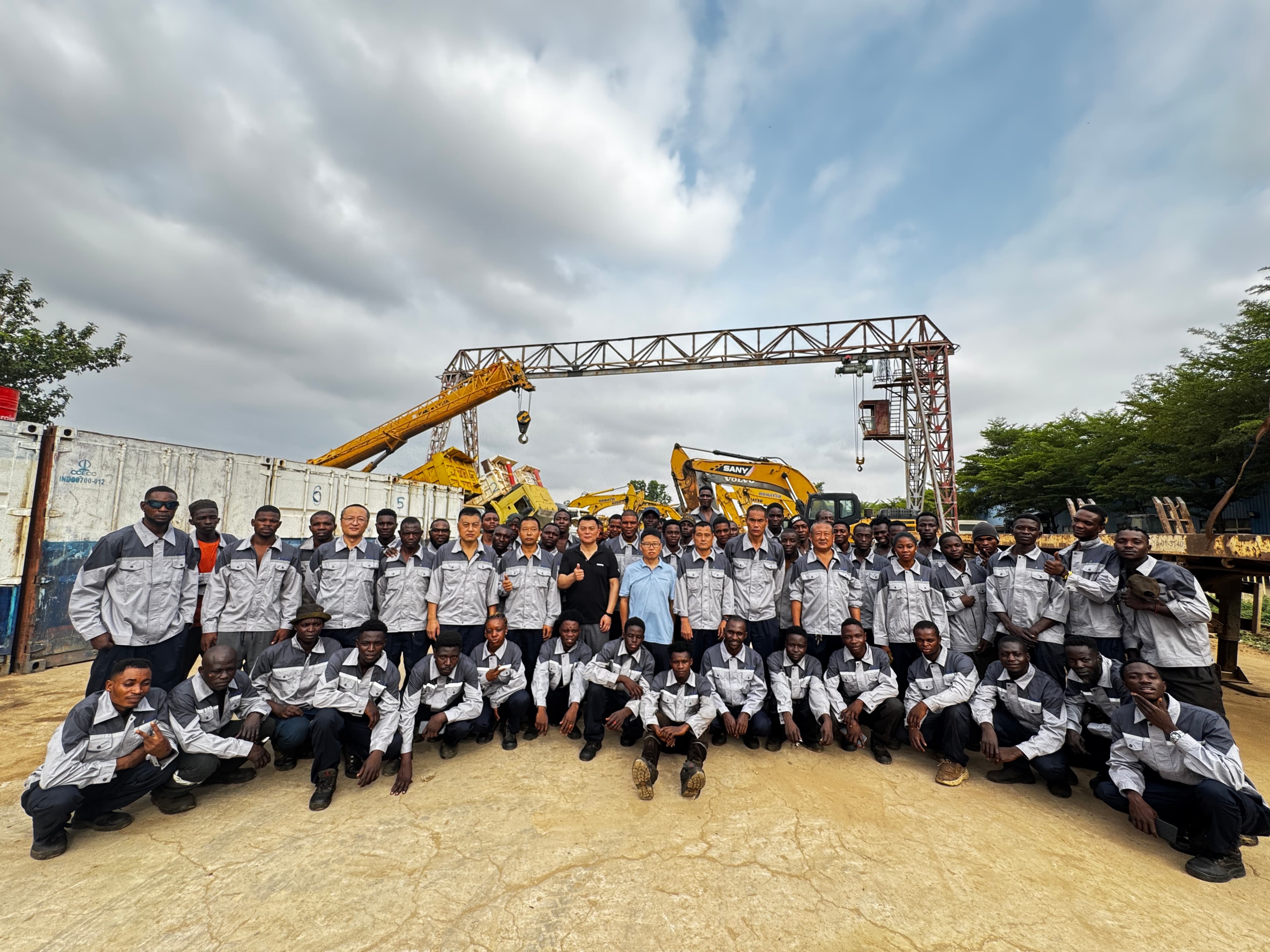 Hengri service team at the Nigeria operation